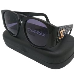 CHANEL シャネル ココマーク サングラス 94305 ブラック ゴールド金具