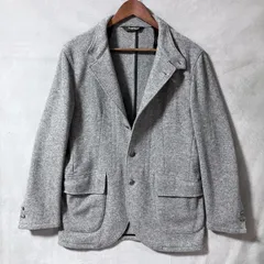 Paul Stuart ポールスチュアート ウールナイロン メタルボタン アンコン ストレッチ テーラード ジャケット ブレザー size.M ライトグレーのサムネイル