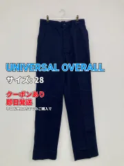 UNIVERSAL OVERALL ユニバーサルオーバーオール チノパンツ 28 ネイビー フルレングス コットン 無地 スタンダード ストレート レギュラー メンズのサムネイル