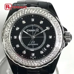 CHANEL シャネル 腕時計 J12 12PD ダイヤベゼル ダイヤモンド 不明 セラミック ブラックのサムネイル
