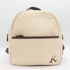 キタムラ リュック デイパック レザー バイカラー 鞄 カバン ブランド レディース ベージュ Kitamura 【中古】のサムネイル