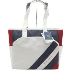 トミーヒルフィガー トートバッグ トリコロール 肩掛け ショルダー 鞄 カバン ブランド メンズ ホワイト TOMMY HILFIGER 【中古】のサムネイル