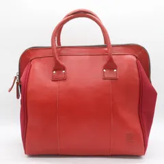 髭バッグ トートバッグ レザー 鞄 カバン ブランド メンズ ワインレッド HIGEBAG 【中古】のサムネイル