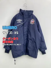 UMBRO アンブロ ダウンジャケット/コート XS ネイビー ナイロン 無地 ワンポイント ブランドロゴ 刺繍 ミドル丈 フードあり ジップアップ メンズ レディースのサムネイル