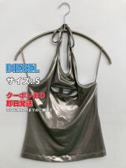 DIESEL 2025SS ハイネック ノースリーブニット シルバー 新品未使用