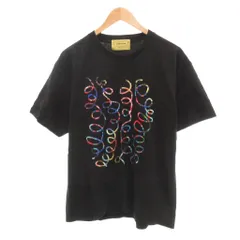セブンバイセブン 7×7 Tシャツ M 黒 ブラック 半袖 プリント ラウンドネック /NL ■GY06のサムネイル