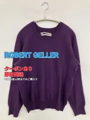 ROBERT GELLER ニット/セーター パープル ウール・ニット 無地 ミドル丈 長袖 クルーネック(丸首) メンズのサムネイル