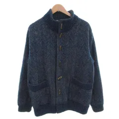 ミッソーニ MISSONI UOMO ヴィンテージ ニットジャケット スタンドカラー レトロ モヘヤ混 アルパカ混 S 紺 ネイビー /FFのサムネイル