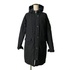 ケープハイツ CAPE HEIGHTS HADLEY ダウンコート フーディ ジップアップ ロング ラグランスリーブ S ブラック ■GYのサムネイル