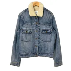 オールドネイビー OLD NAVY ランチジャケット デニムジャケット Gジャン ボア L インディゴのサムネイル