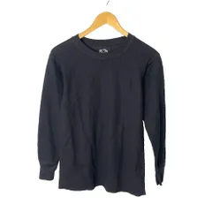 フルーツオブザルーム FRUIT OF THE LOOM TC ワッフルロンT カットソー Tシャツ クルーネック 長袖 M ブラックのサムネイル