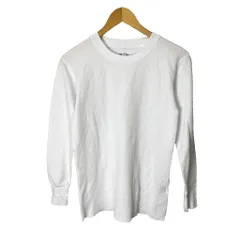 フルーツオブザルーム FRUIT OF THE LOOM TC ワッフル ロンT カットソー Tシャツ 長袖 クルーネック M ホワイトのサムネイル