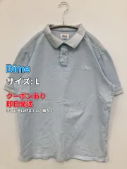 Dime ダイム ポロシャツ L スカイブルー 無地 ワンポイント 半袖 メンズのサムネイル