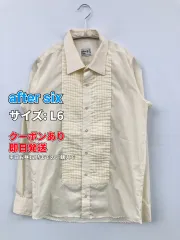 after six シャツ/ブラウス L6 アイボリー コットン 無地 ミドル丈 長袖 レギュラーカラー メンズのサムネイル