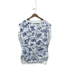 2024SS Mame Kurogouchi マメクロゴウチ Floral Flock Printed Fleece Lining Sleeveless Top ジャガード裏毛スウェット 2 MM24SS-JS072のサムネイル