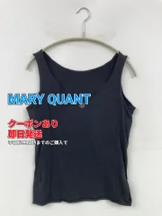 MARY QUANT マリークヮント タンクトップ ブラック バックプリント ワンポイント カップなし レディースのサムネイル