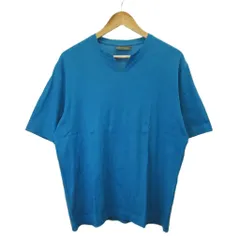 ジョセフアブード JOSEPH ABBOUD Tシャツ カットソー 半袖 キーネック ストライプ LL 青 ブルー /XZ ■ECA006のサムネイル