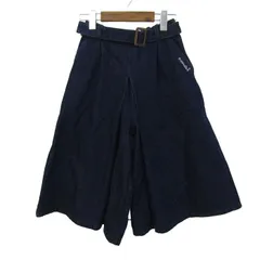 ポンポネット デニムパンツ ボトムス ワイド ガウチョ インディゴ キッズ 女の子用 L(160)サイズ ネイビー pom ponette 【中古】のサムネイル