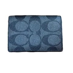 COACH コーチ　カードケース　名刺入れ　シグネチャー　ブラックのサムネイル