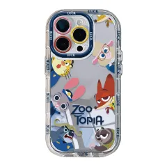 HAMACOD iPhone17 Pro 用 ケース ジュディ・ホップス スマホケース iphone 17Pro ?用 シリコーン ズートピア すり傷防止 耐衝撃 指紋防止 ニック・ワイルド iphone 17 Pro ケース 携帯保護カバー ソフト 軽量のサムネイル
