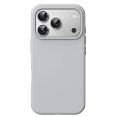 JETech iPhone 17 Pro 6.3インチ用 液体シリコンケース シルキーソフトタッチ 全面保護 マイクロファイバー裏地付き 傷防止 耐衝撃スマホカバー (グレー)のサムネイル