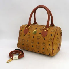 MCM / エムシーエム ◆2WAYボストンバッグ/ミニ/PVC/総柄/キャメル 【バッグ/バック/BAG/鞄/カバン】 レディースファッション【中古】 のサムネイル