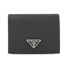 極美品】廃盤色 2MC066 プラダ コンパクト財布 二つ折り財布 灰色