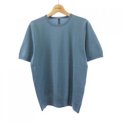専用・定価23,100円】AOURE 半袖ニット ニットTシャツ ブルー - メルカリ