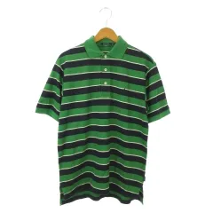 ノーティカ NAUTICA GOLF ポロシャツ ゴルフ XS 緑 グリーン ボーダー柄 半袖 /AO34 ■ECE006のサムネイル