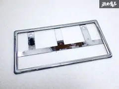 社外品 汎用 ナンバーフレーム ナンバープレート ライセンスフレーム 1枚 穴間約21cm 即納のサムネイル