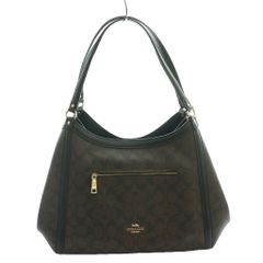 s*r様 coach テリ ショルダー バッグ・シグネチャー キャンバス ブラウ