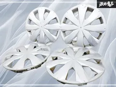 【爪折れ無し】トヨタ 純正 130系 ヴィッツ 14インチ ホイールカバー ホイールキャップ 4枚セット シルバー系のサムネイル