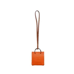 エルメス HERMES サックオランジュ バッグチャーム ストラップ オレンジ レザー アニョーミロ /RI ■OS ■OHのサムネイル