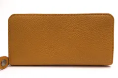 キタムラ／Kitamura 長財布 財布 ウォレット メンズ 男性 男性用 レザー 革 本革 イエロー 黄  YH-0082 小銭入れあり ラウンドジップ ラウンドファスナー シボ革 シュリンクレザーのサムネイル