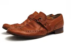 ショセ／chausser シューズ ビジネスシューズ 靴 ビジネス メンズ 男性 男性用レザー 革 本革 ブラウン 茶  C-731 スリッポン レザーソール モンクストラップのサムネイル