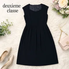 deuxieme classe ドゥーズィエムクラス ノースリーブ フレア ワンピース M相当 日本製のサムネイル