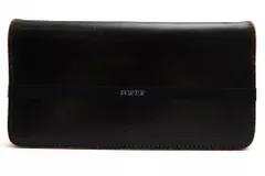 ポーター 吉田カバン／PORTER 長財布 財布 ウォレット メンズ 男性 男性用 レザー 革 本革 ブラック 黒  214-04642 CASINO LONG WALLET カジノ 二つ折り 小銭入れありのサムネイル