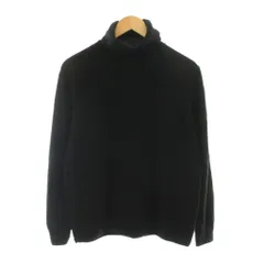 ユニクロ UNIQLO ニット セーター カシミヤ 3XL 黒 ブラック タートルネック 長袖 251-469480 /YM ■BMのサムネイル