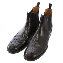 チャーチ church's KETSBY W ウイングチップ パンチング レザー サイドゴア ブーツ 36 ブラウン 8706/03 /TK ■BMのサムネイル