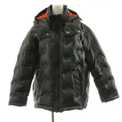 ディーゼル DIESEL W-ANAIS-EMB ダウンジャケット フード ジップアップ ロゴ XS 黒 ブラック /KU ■BMのサムネイル
