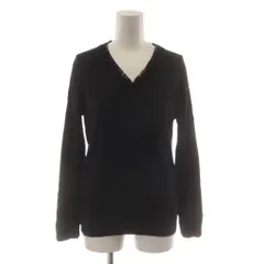 ピーエスポールスミス PS Paul Smith 19AW ニット セーター ウール M 黒 ブラック 長袖 Vネック /RR5のサムネイル