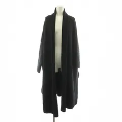 ミューズ ドゥーズィエム クラス MUSE de Deuxieme Classe 19AW スムースニットガウンコート ロング 長袖 トッパー ウール 黒 ブラック 19020500422030 /KUのサムネイル