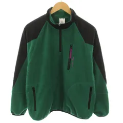 エックスガール x-girl ハーフジップフリース HALF ZIP FLEECE TOP プルオーバー 長袖 ロゴ刺繍 1 緑 グリーン 黒 ブラック 05184201 /YTのサムネイル