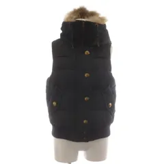 バーバリーブルーレーベル BURBERRY BLUE LABEL ダウンベスト ジャケット 上着 38 紺 ネイビー フード付き ファー付き /RR6のサムネイル