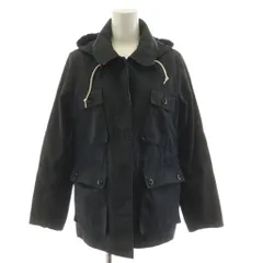 マーガレットハウエル MHL. ジャケット フード 裏地チェック柄 1 黒 ブラック 578-225270 /AN34のサムネイル