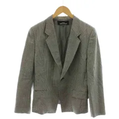 トリココムデギャルソン tricot COMME des GARCONS テーラードジャケット ブレザー ウール M 黒 ブラック チェック柄 シングルブレスト /RRのサムネイル