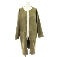 B&Y ユナイテッドアローズ BEAUTY&YOUTH ビューティー&ユース ノーカラーコート ロング 薄手 カーキ 16272260328 /MMのサムネイル