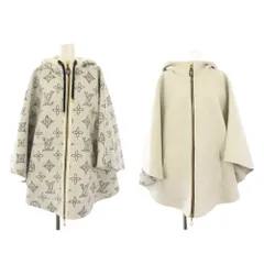 ルイヴィトン LOUIS VUITTON 23SS  リバーシブル モノグラム マヒナ ケープ ポンチョ フーディ ミドル丈 TU 白 F0C005R90 /KHのサムネイル