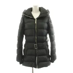 バーバリー BURBERRY ダウンコート フード 裏地ノバチェック ナイロン ベルト付き S 黒 ブラック 8003868 /KUのサムネイル