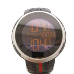グッチ GUCCI 114.1 アイグッチ デジタル 腕時計 ステンレススチール ラバー シルバー /BM ■OHのサムネイル